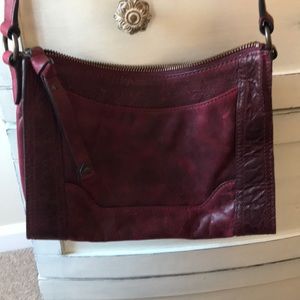 Frye Melissa zip leather crossbody purse